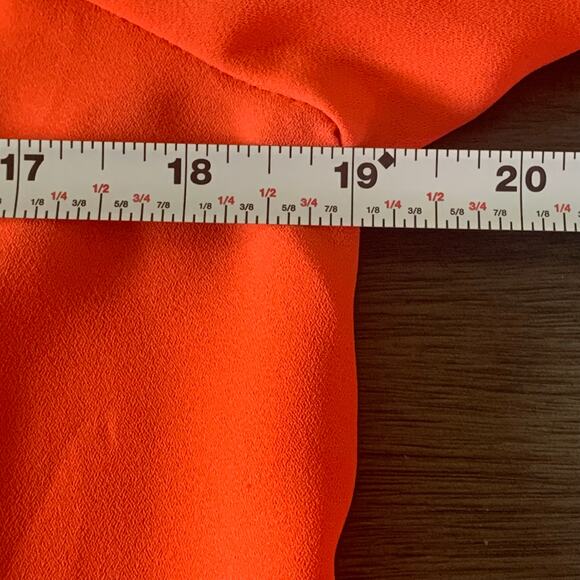 Charlotte Russe Orange Blouse Size Medium - Picture 8 of 9